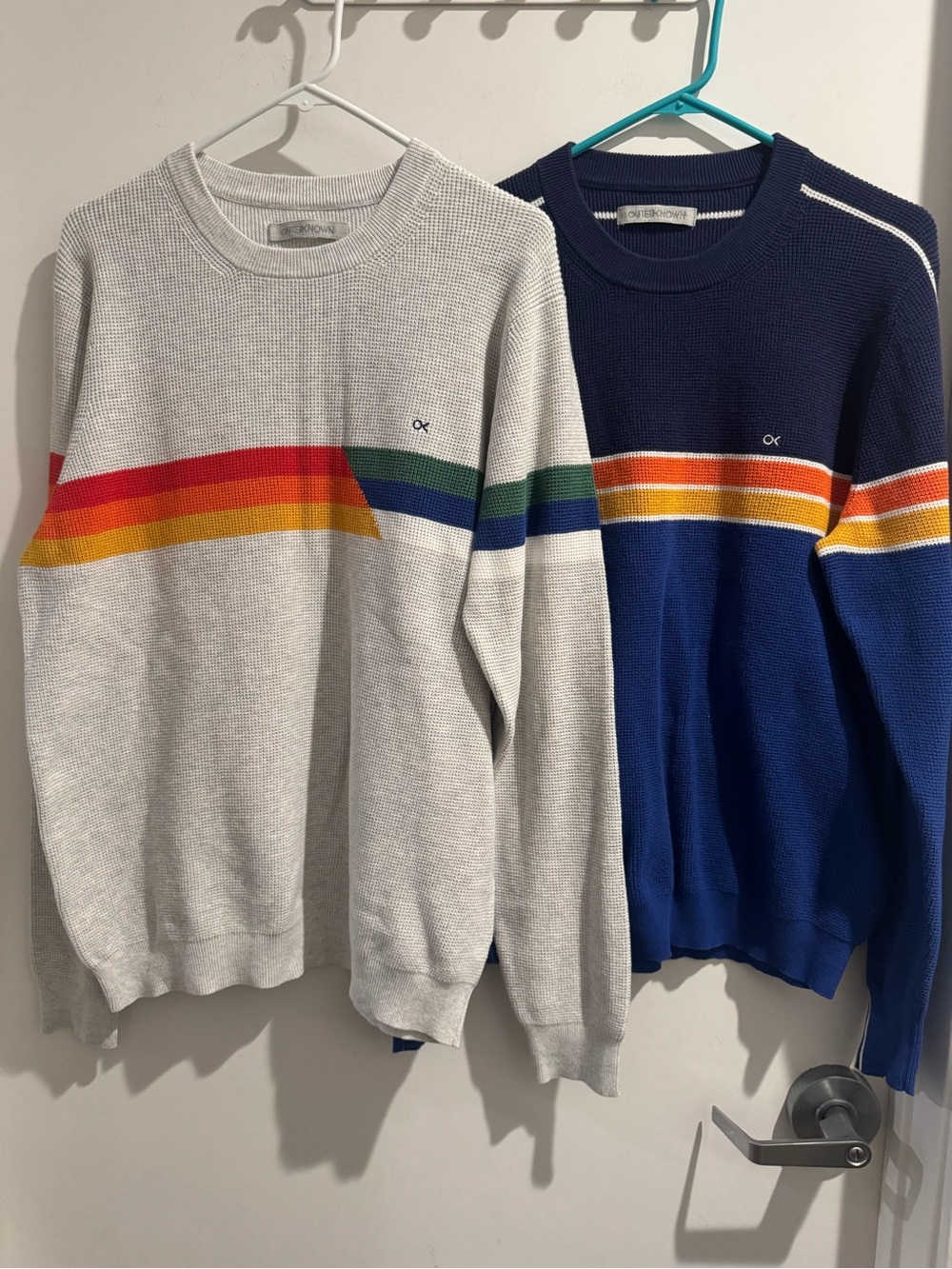 Outerknown Nostalgic Sweater Waffle Knit Organic Cotton Sweatshirt Retro Size XL